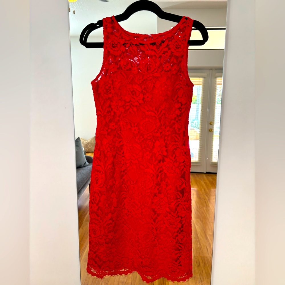Stunning Red lace Cocktail Dress!
